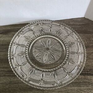 Vtg Federal Glass Heritage Hobnail Platter